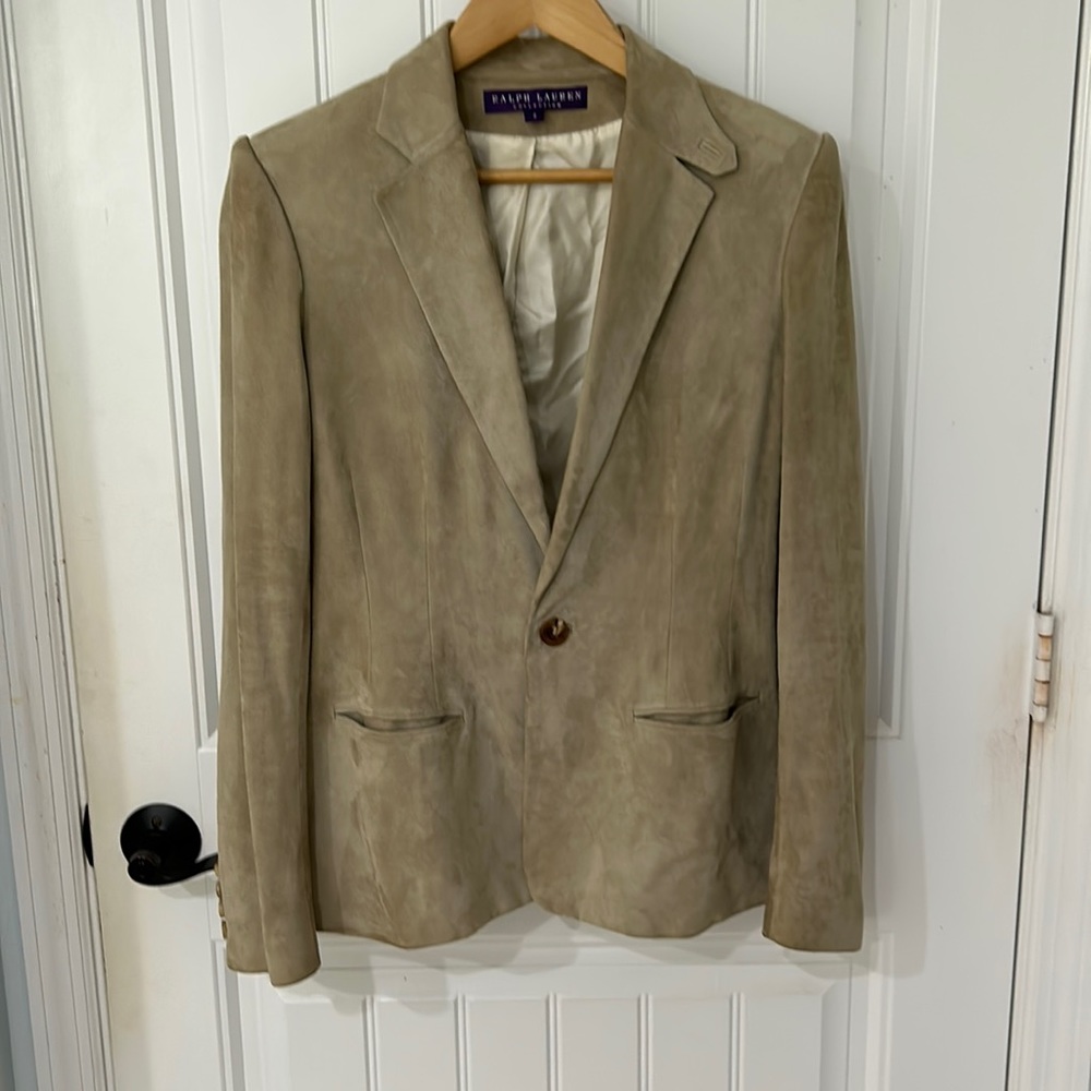 Woman’s suede Ralph Lauren Purple label blazer